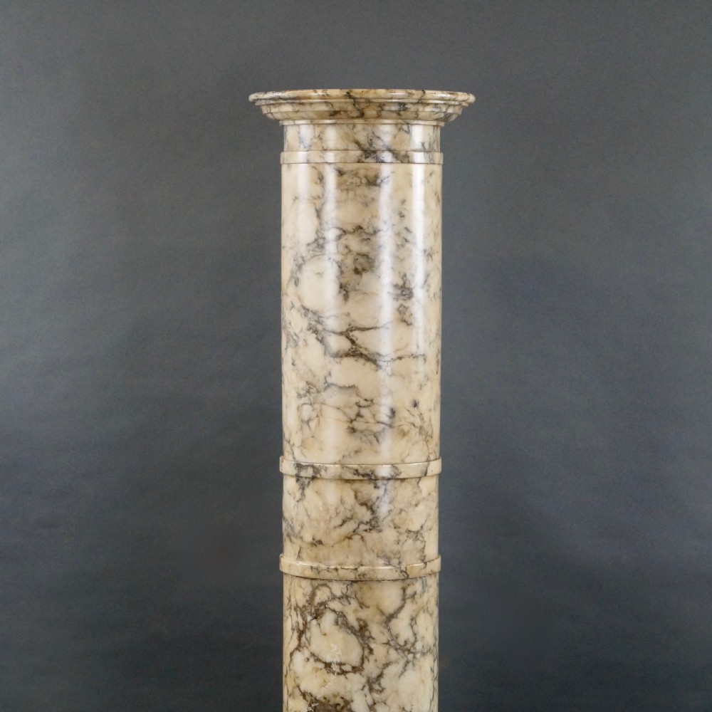 An Early 20Th Century Calacatta Marble Column View II