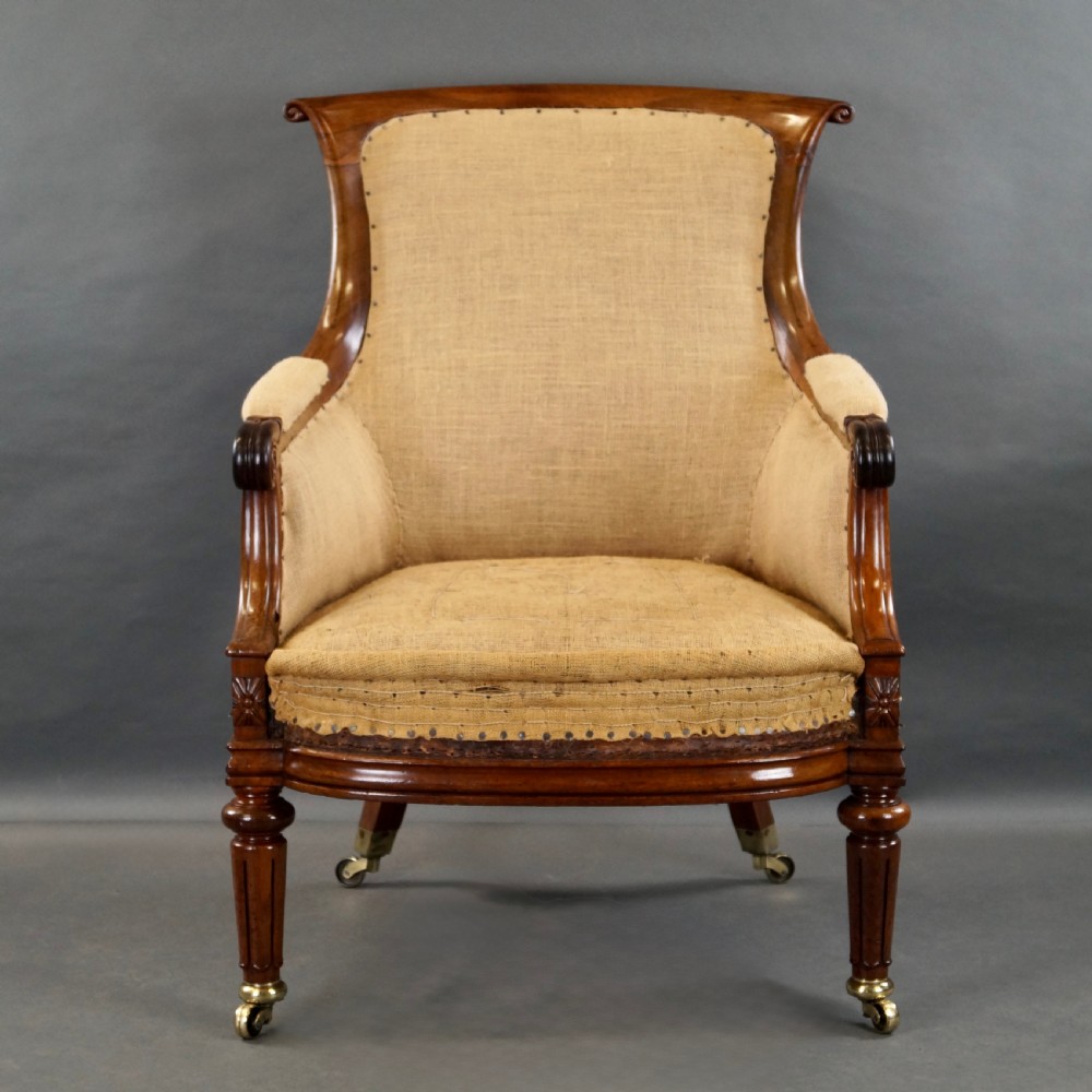 A Fine William IV Rosewood Bergere Chair View II