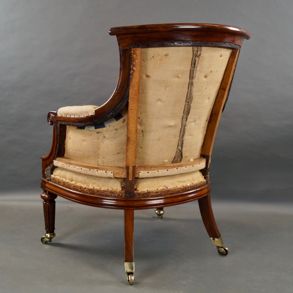 A Fine William IV Rosewood Bergere Chair View V