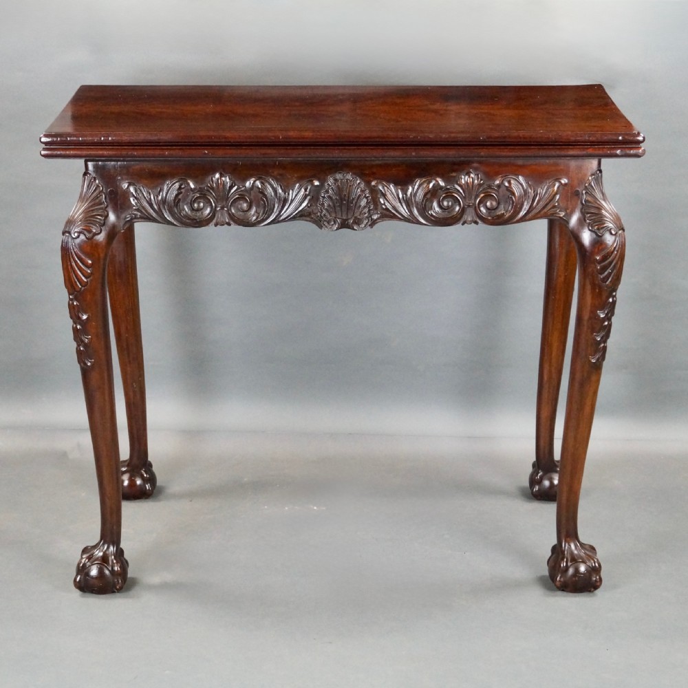 A Fine Irish Carved Tea Table View II
