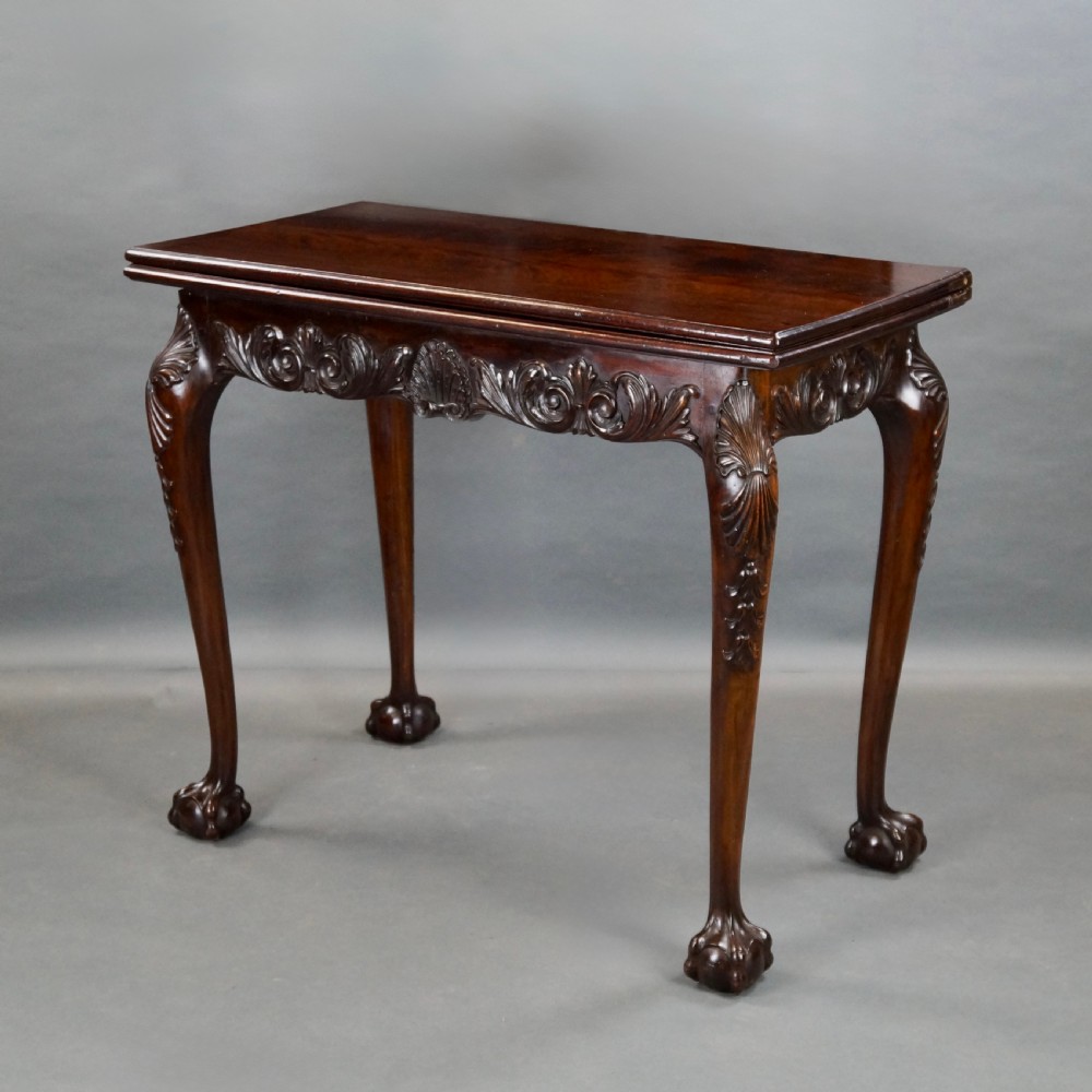 A Fine Irish Carved Tea Table View IV