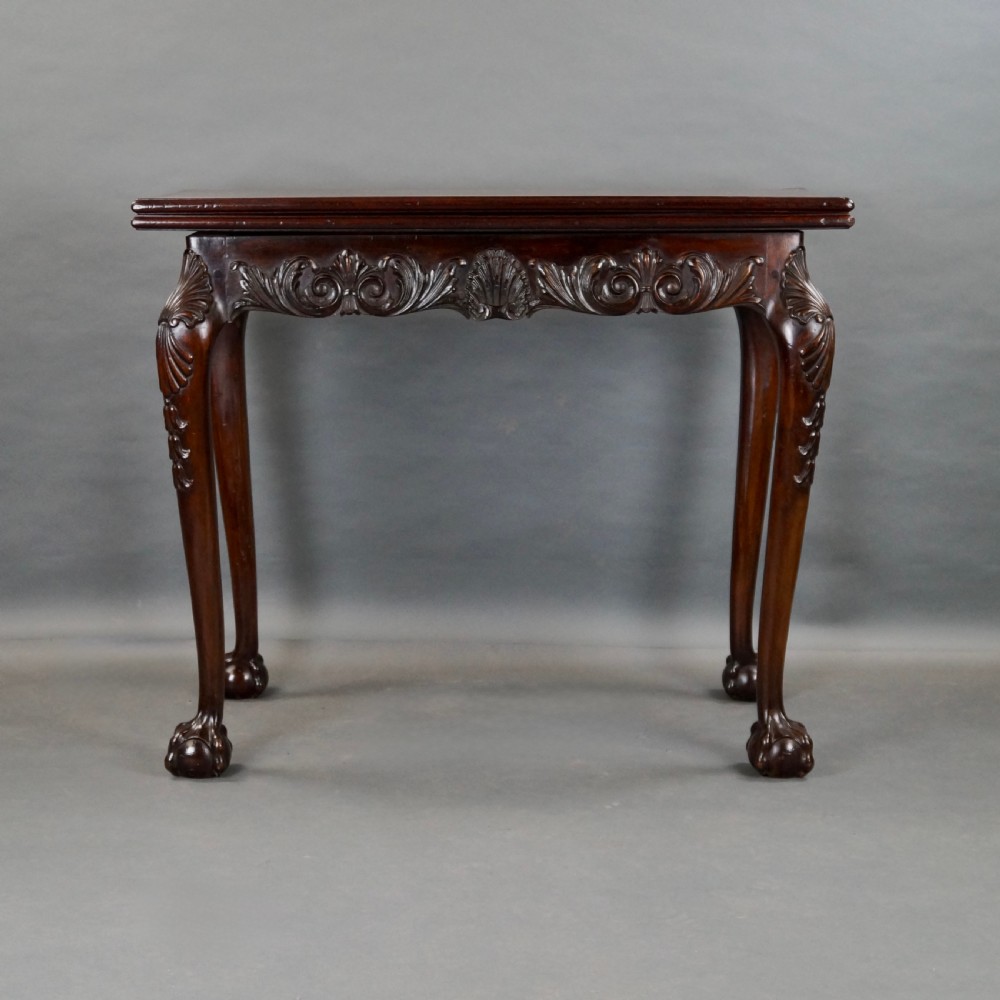 A Fine Irish Carved Tea Table View V