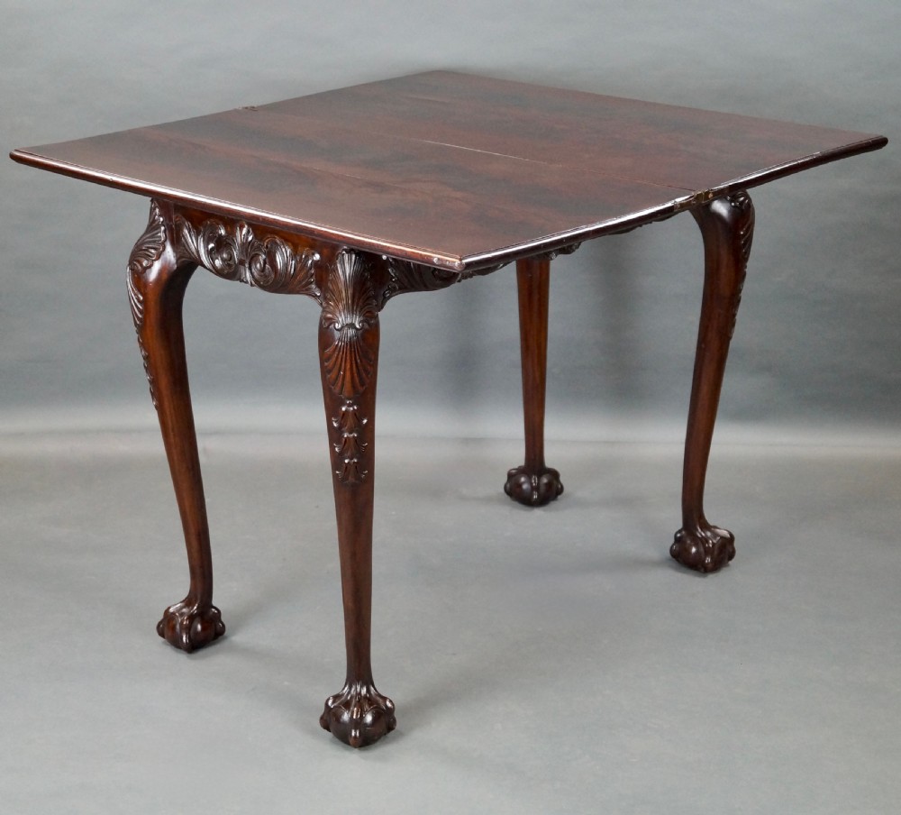 A Fine Irish Carved Tea Table View VII