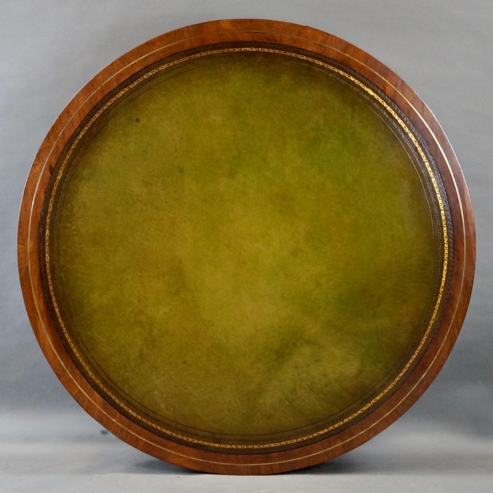 A fine Regency mahogany drum table View II