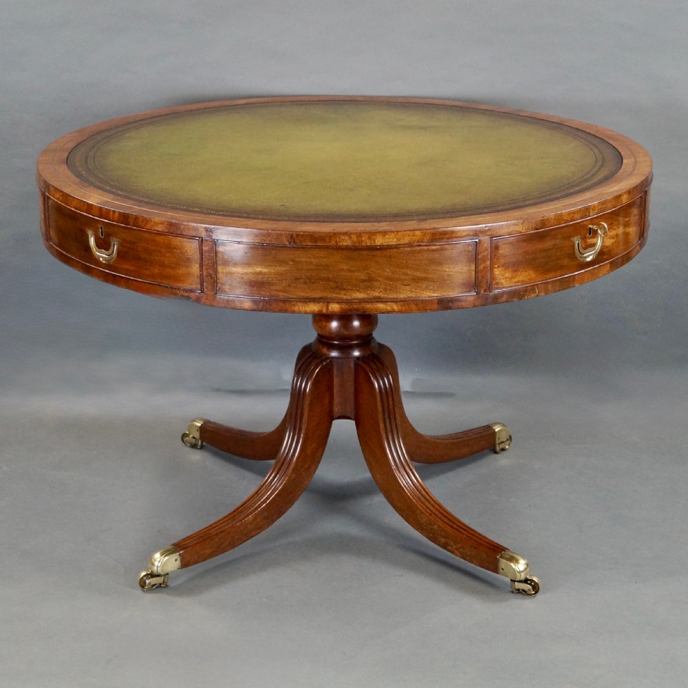 A fine Regency mahogany drum table View IV