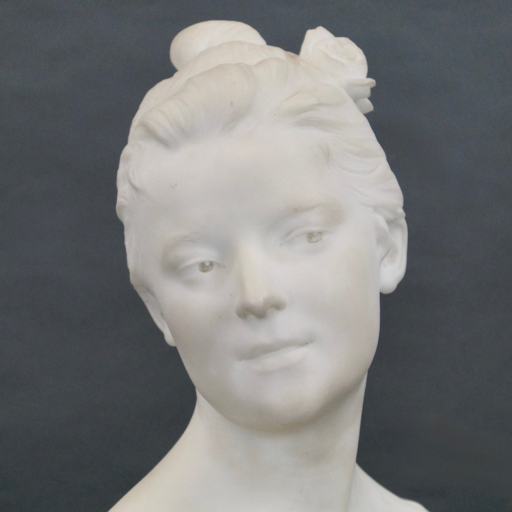 A 19Th Century Carrara Marble Bust View II