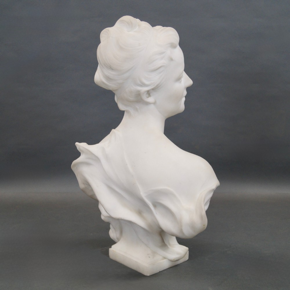 A 19Th Century Carrara Marble Bust View VI