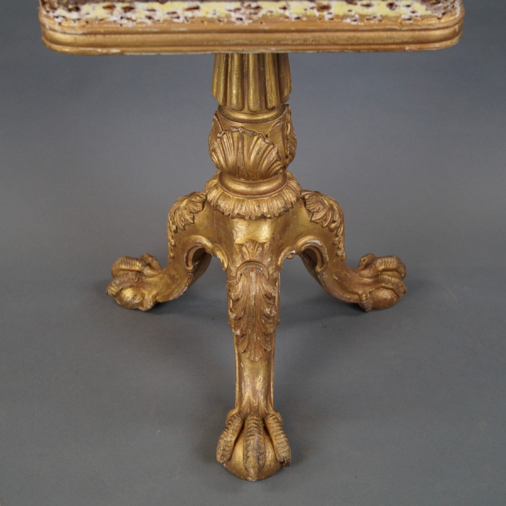 A Rare Gilt Music Stool Attributed To Gillows View VI