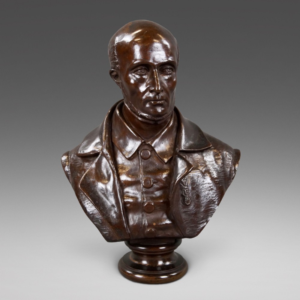 A 19Th Century French Bronze Bust