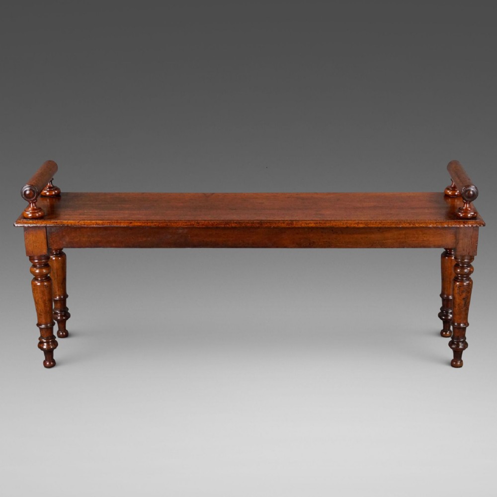 A Mid 19Th Century Mahogany Window Seat