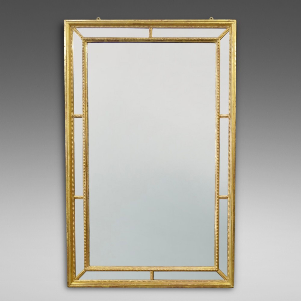 An 18th century, Adam period, gilt frame mirror