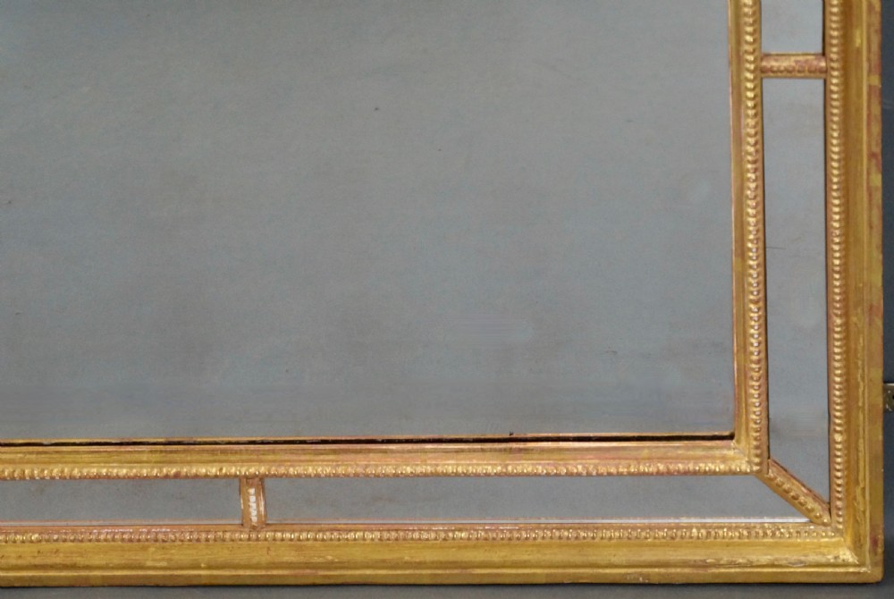 An 18th century, Adam period, gilt frame mirror View II