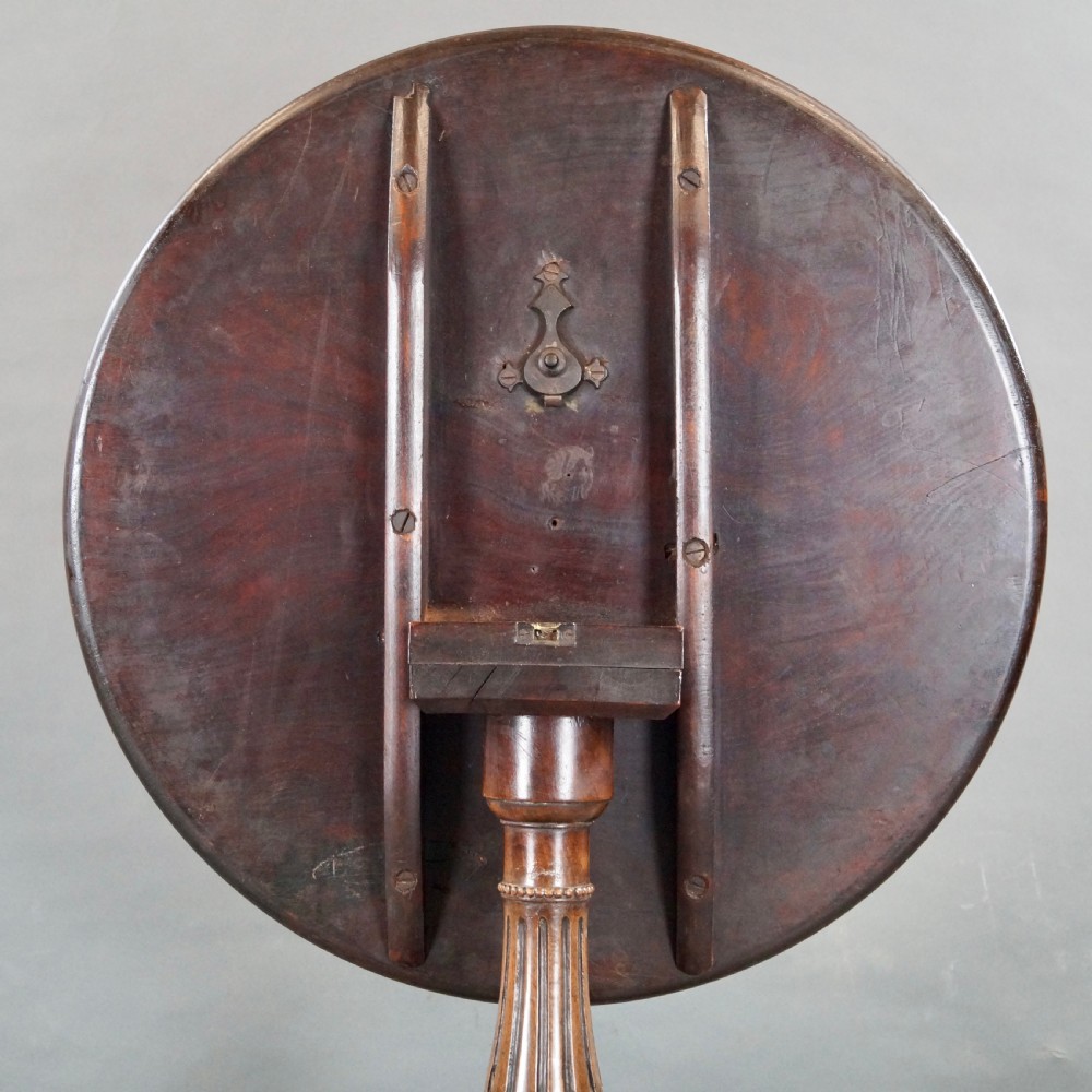 A Fine George III Carved Tripod Table View VII