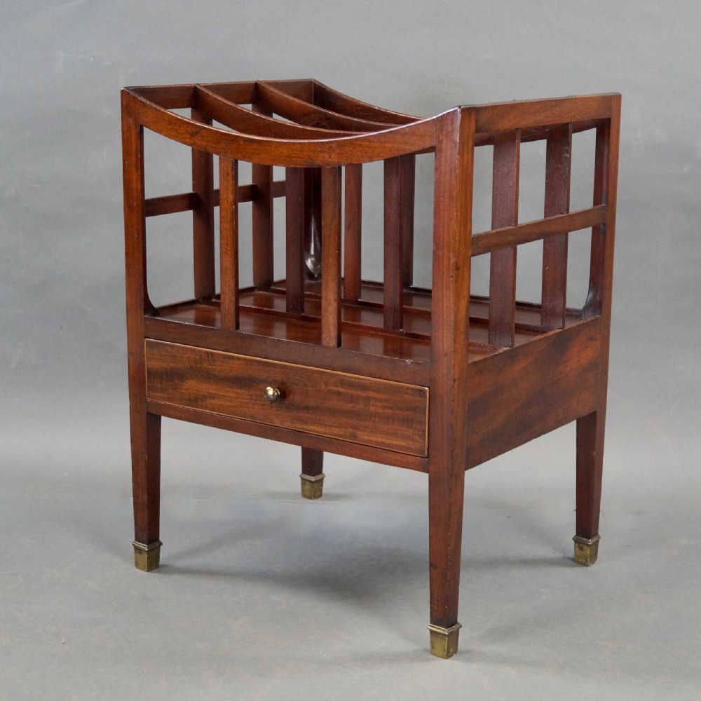A Small George III Mahogany Canterbury View II