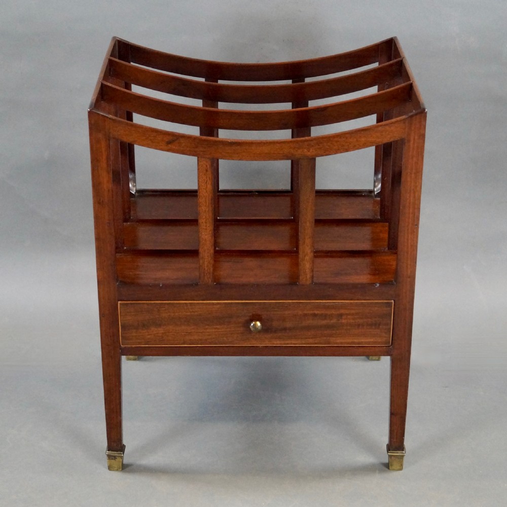 A Small George III Mahogany Canterbury View III