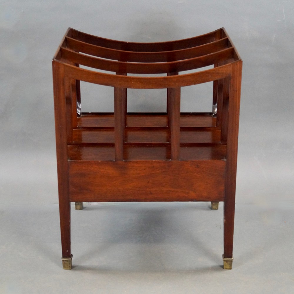 A Small George III Mahogany Canterbury View V