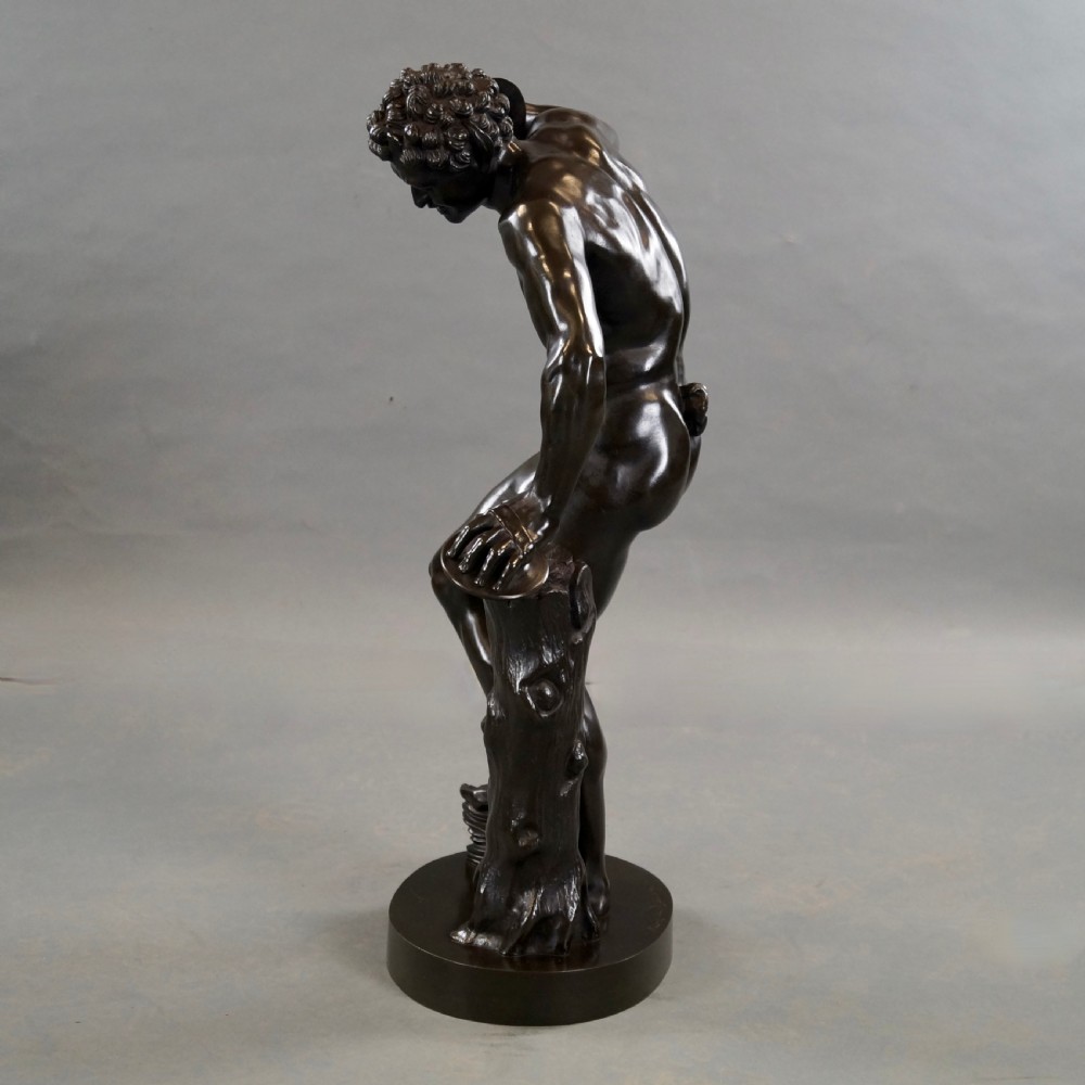 A Fine Large Bronze Figure Of A Dancing Fawn View III