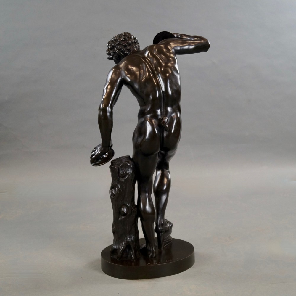 A Fine Large Bronze Figure Of A Dancing Fawn View IV