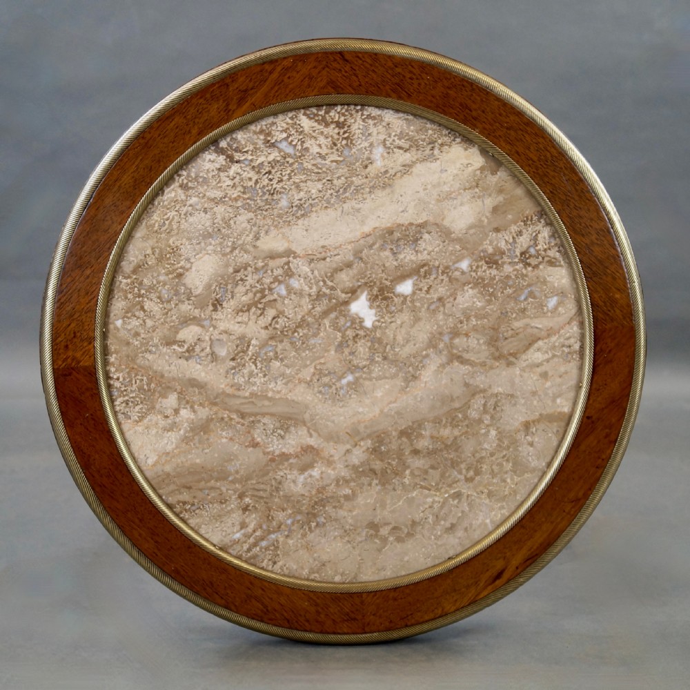 A Fine French Mahogany And Marble Table View II