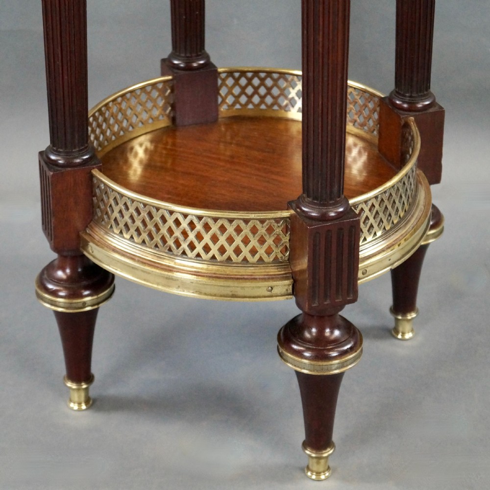 A Fine French Mahogany And Marble Table View III