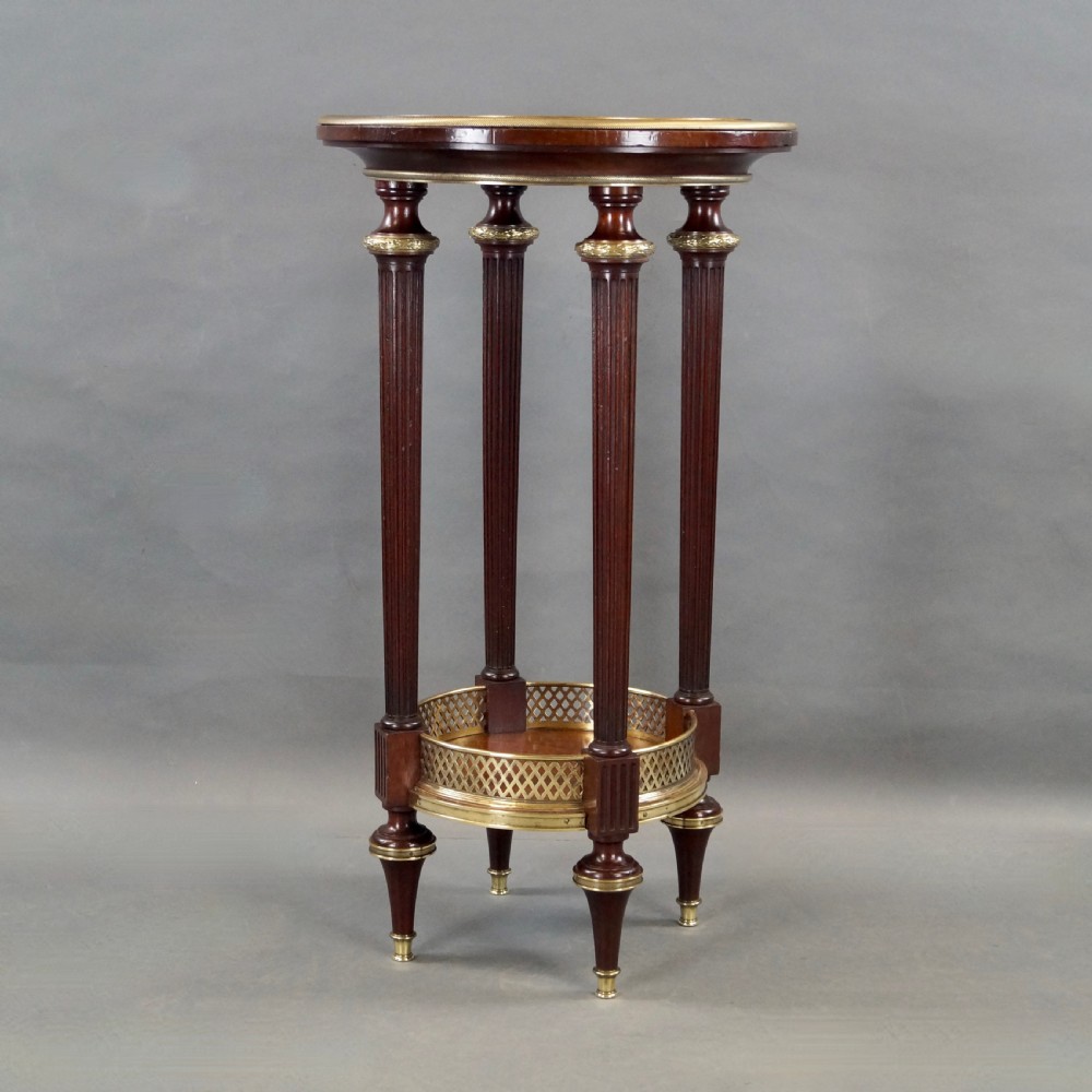 A Fine French Mahogany And Marble Table View VI