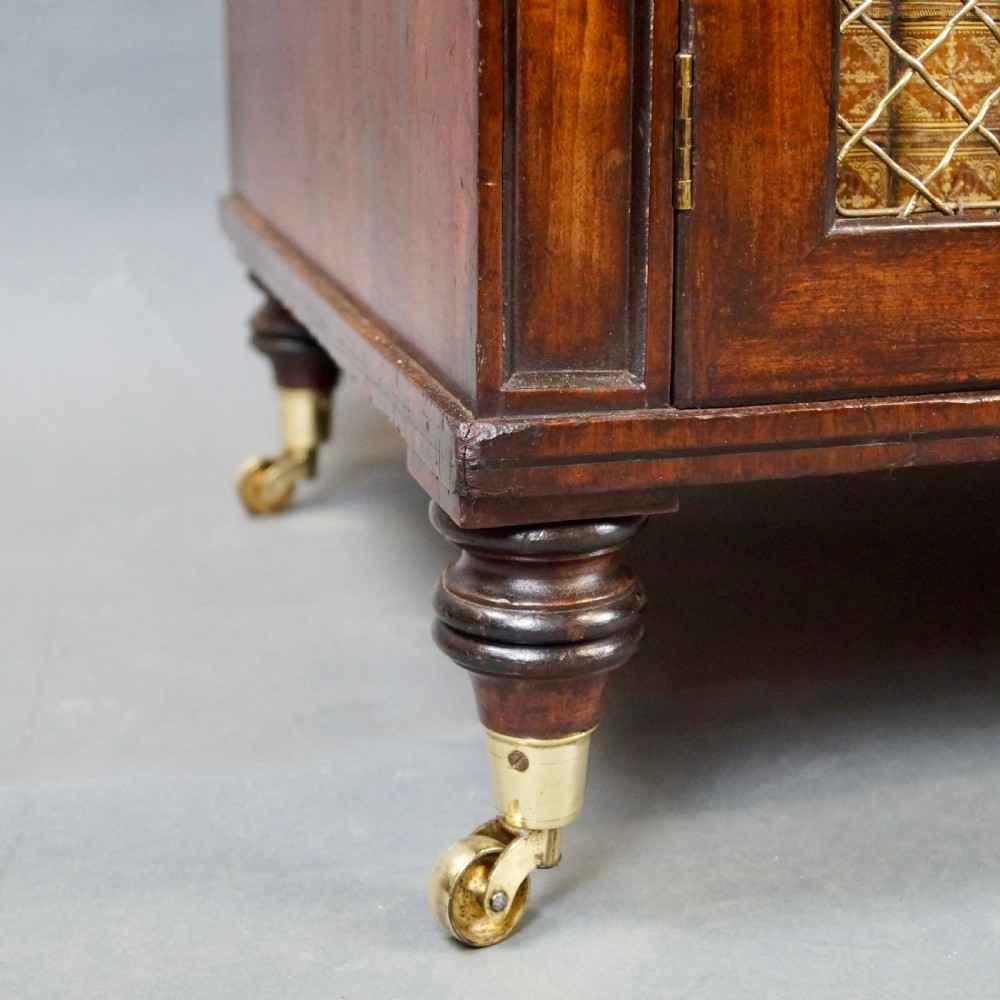 A Regency Mahogany Waterfall Bookcase View V