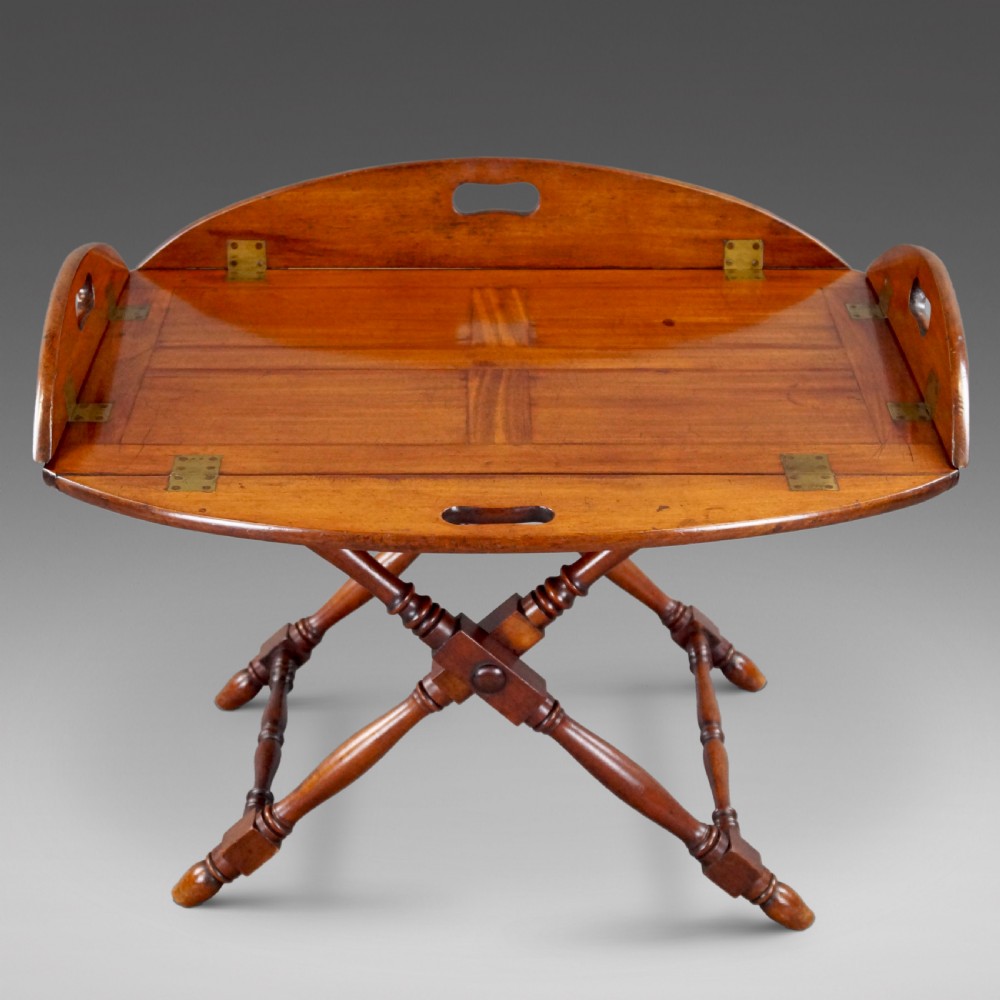 A Butlers Tray On Low Folding Stand