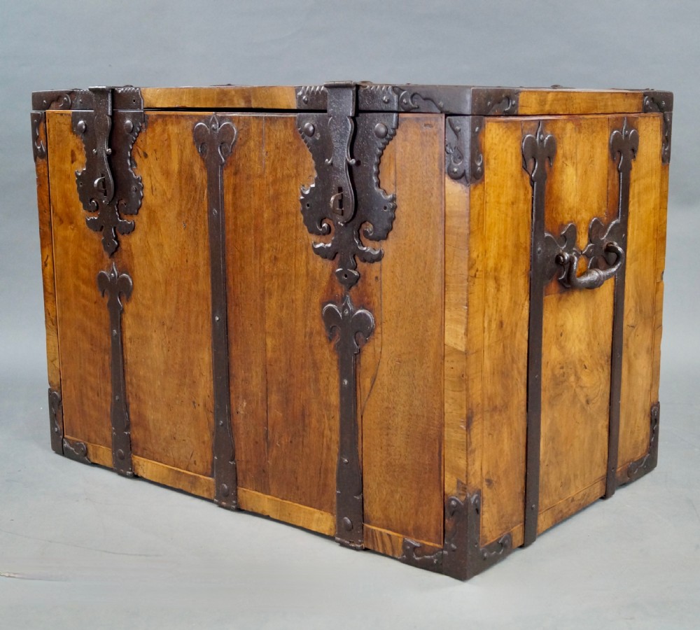 18Th Century Walnut Strong Box View V