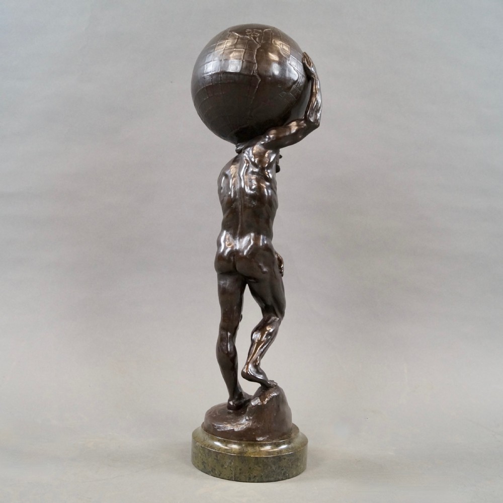 Bronze Figure Of Atlas By Abraham Broadbent View II