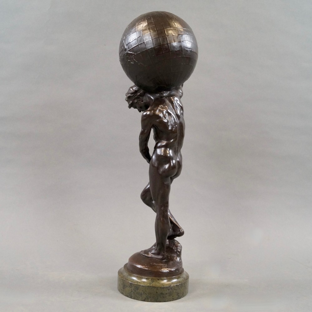 Bronze Figure Of Atlas By Abraham Broadbent View III