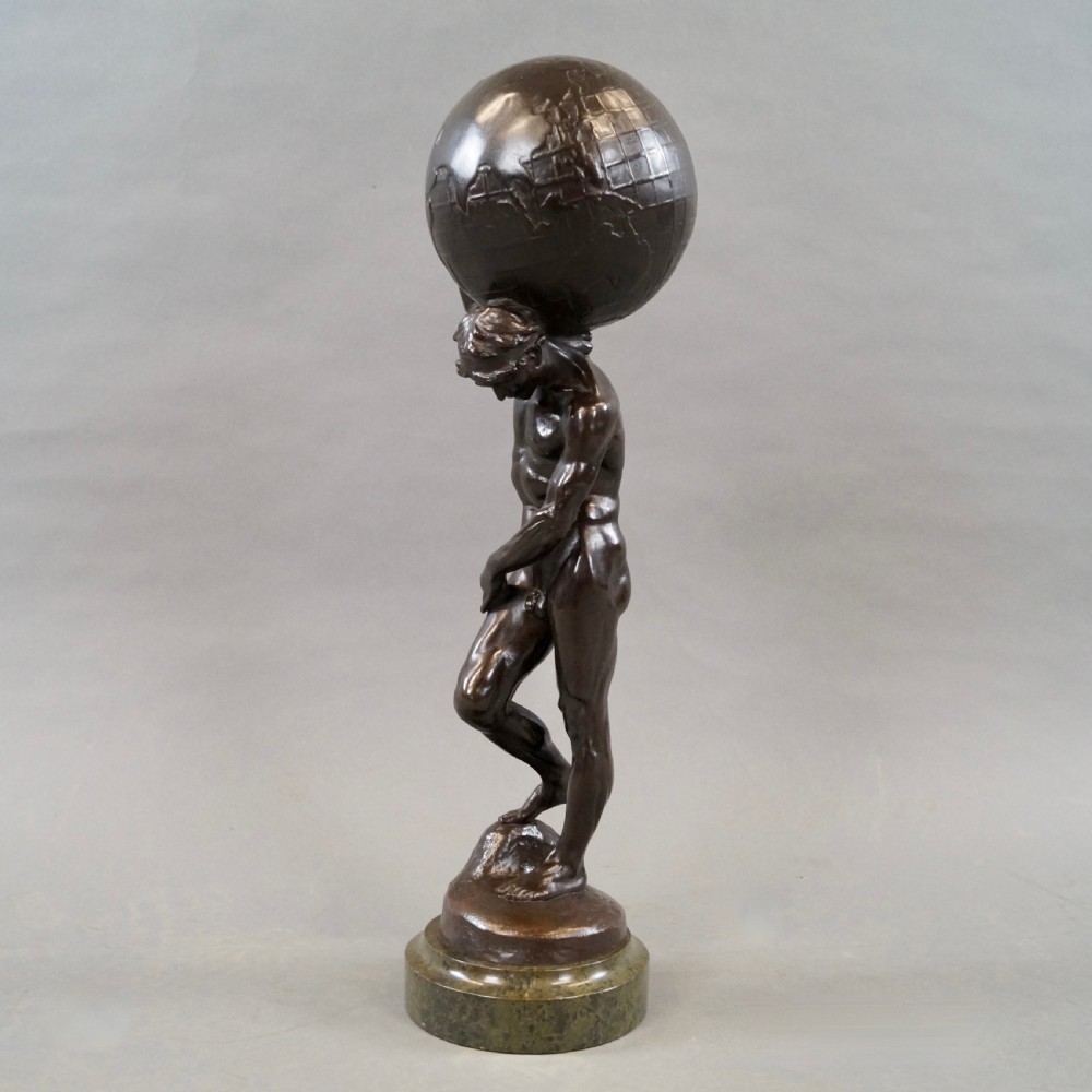 Bronze Figure Of Atlas By Abraham Broadbent View V
