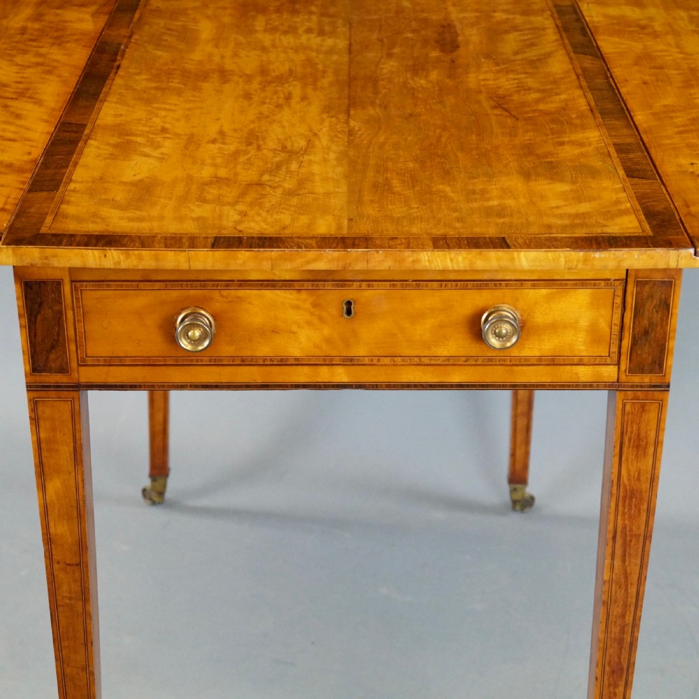 A George III Satinwood Pembroke Table View V