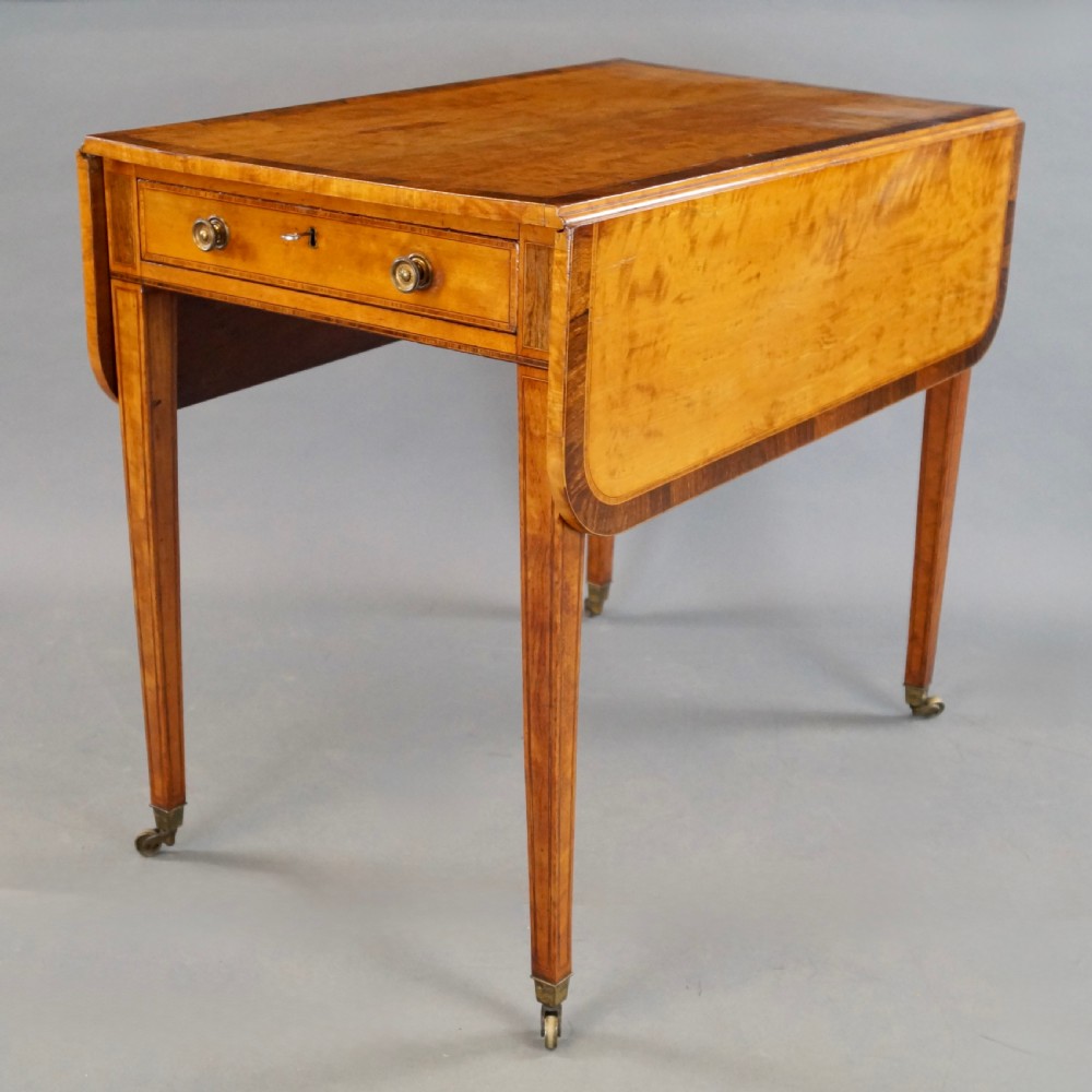 A George III Satinwood Pembroke Table View VII