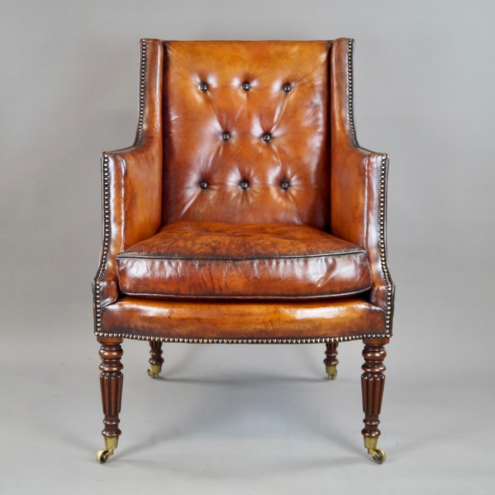 A Fine Regency Library Arm Chair View II