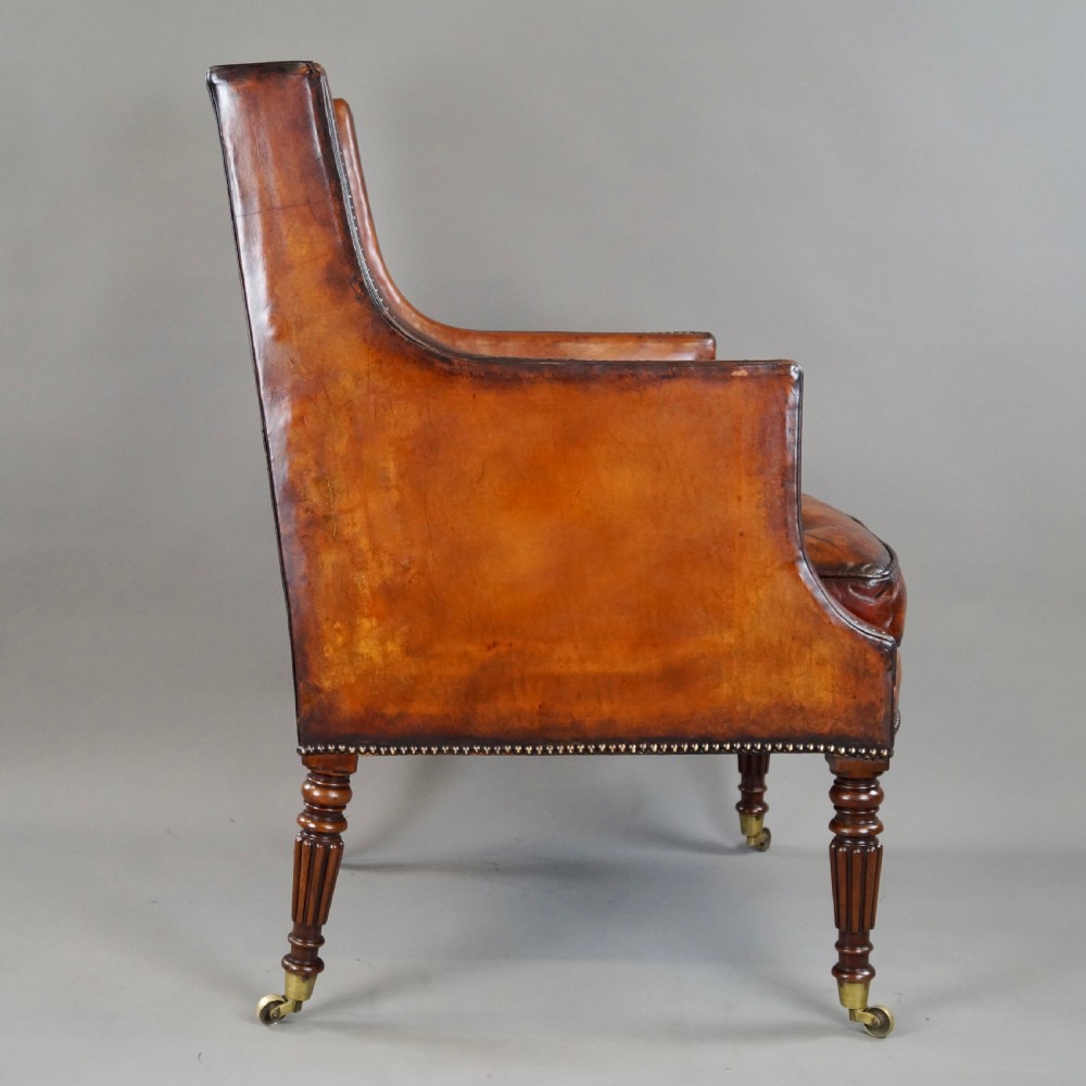 A Fine Regency Library Arm Chair View VI