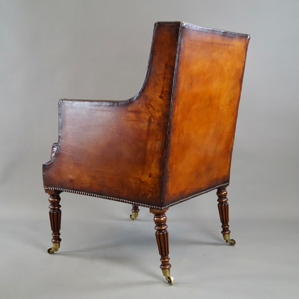 A Fine Regency Library Arm Chair View VII
