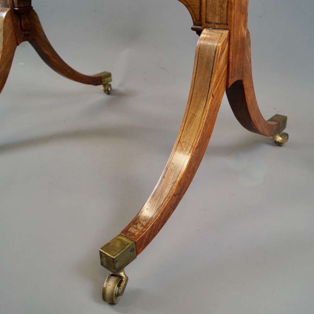 A Superb Sheraton Satinwood Cheval Mirror View V