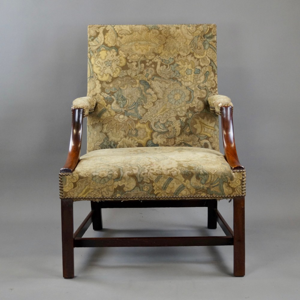 A George III Mahogany Gainsborough Chair View II