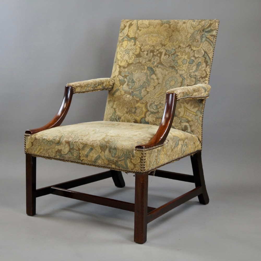 A George III Mahogany Gainsborough Chair View III