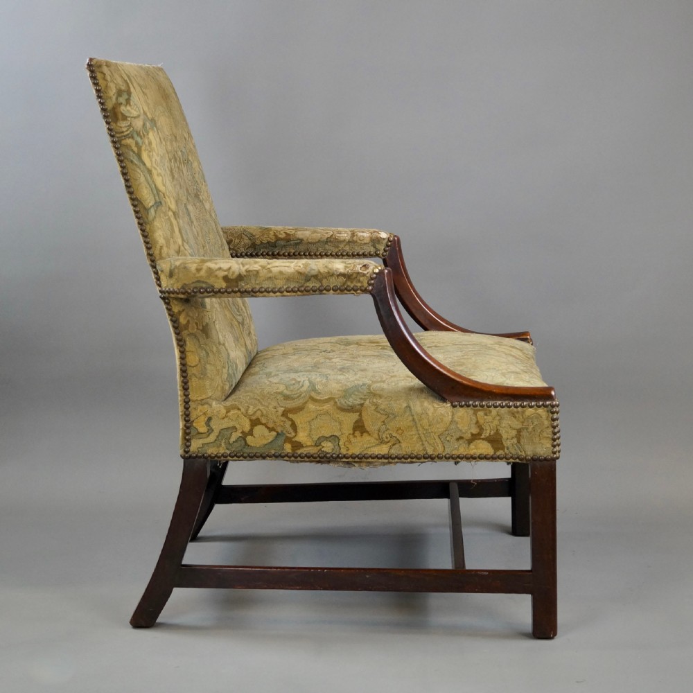 A George III Mahogany Gainsborough Chair View VI