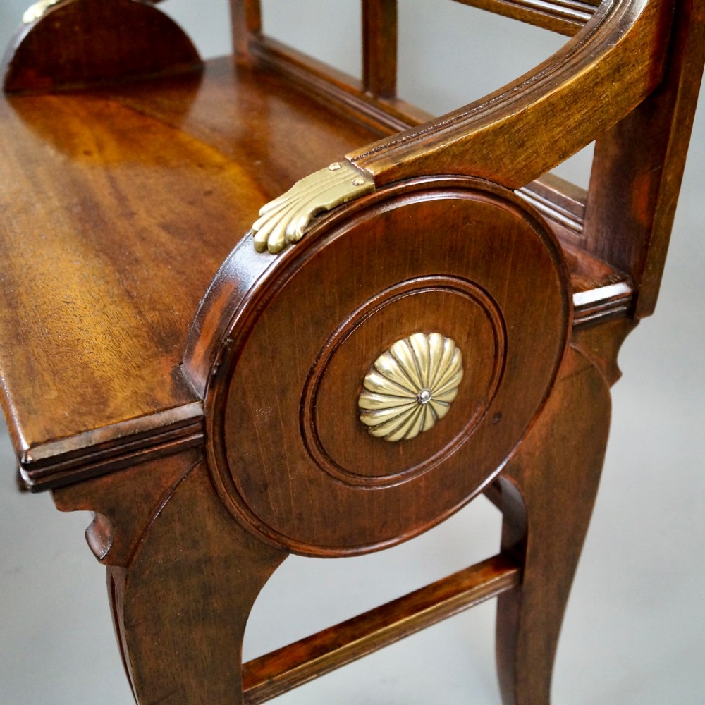 An Excellent Pair Of Mahogany Jas Shoolbred Benches View III