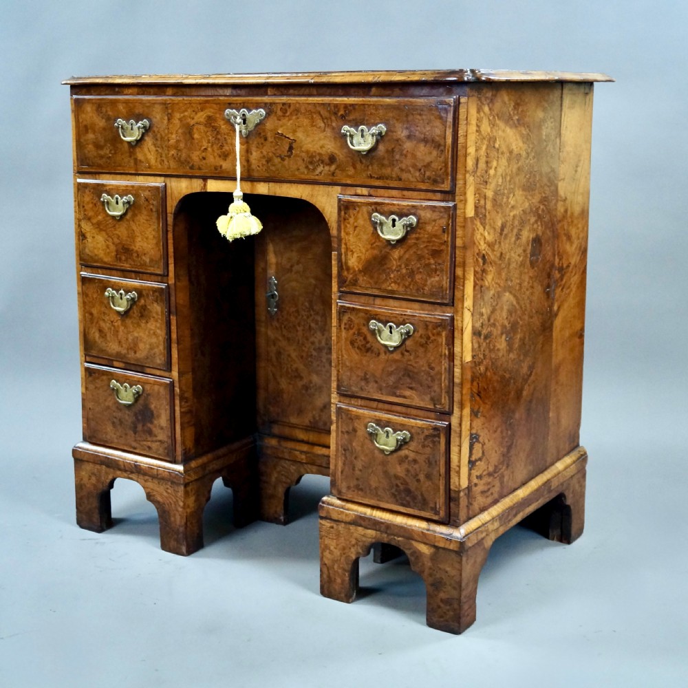 A Rare Burr Oak Knee-Hole Desk View II