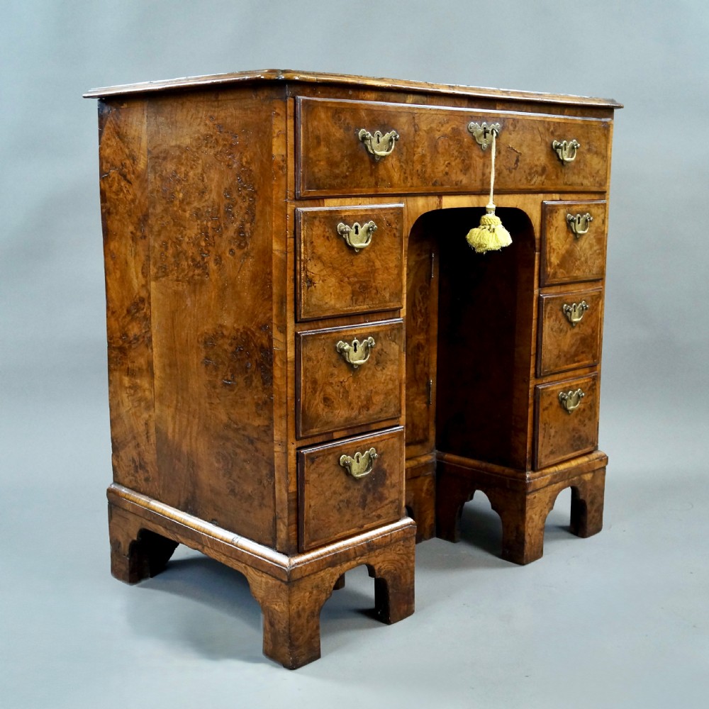 A Rare Burr Oak Knee-Hole Desk View III
