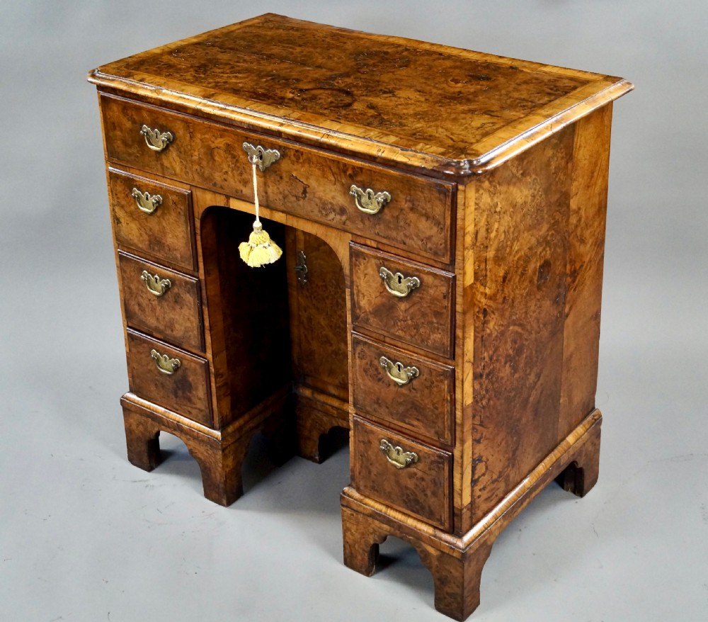 A Rare Burr Oak Knee-Hole Desk View V