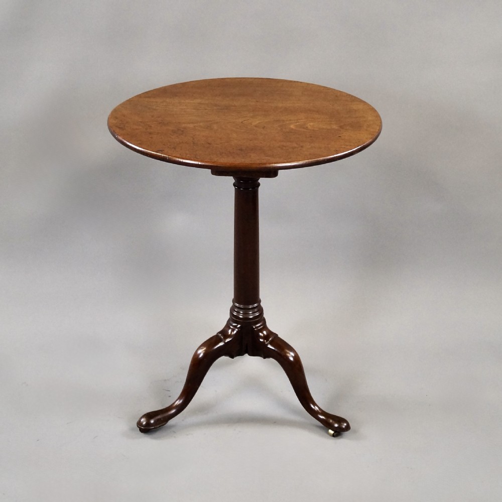 A George III Mahogany Tripod Table View IV