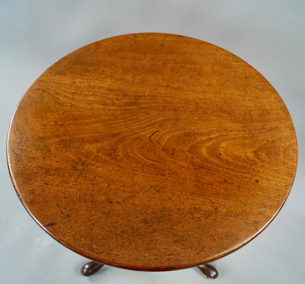 A George III Mahogany Tripod Table View V