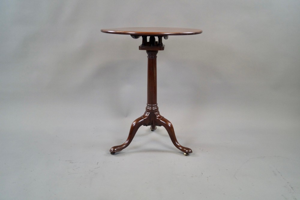 A George III Mahogany Tripod Table View VI