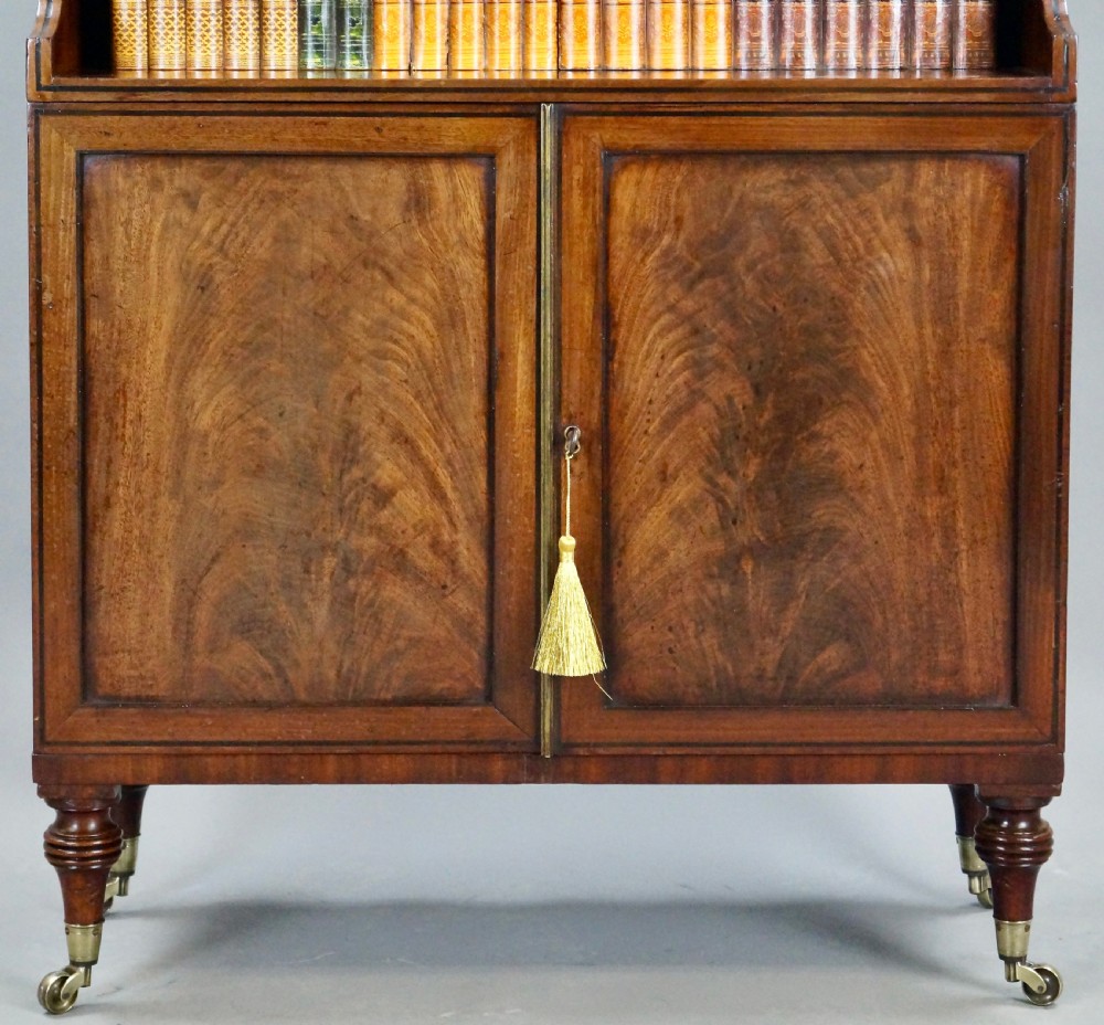 A Fine George III Mahogany Waterfall Bookcase View III
