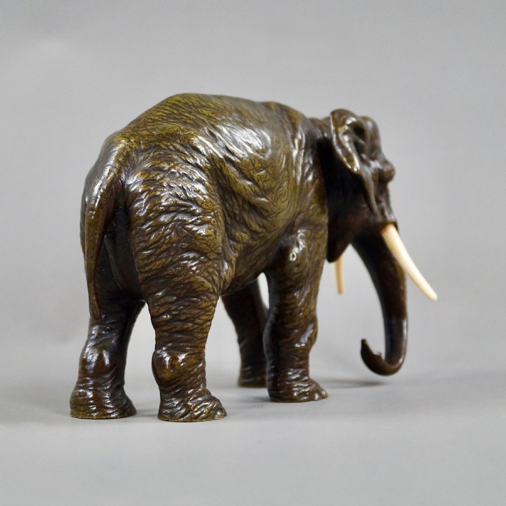 A Bronze Elephant Attributed To Bergmann View IV
