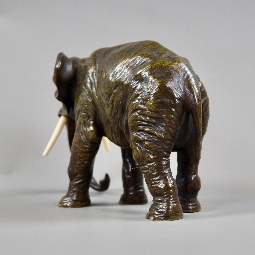A Bronze Elephant Attributed To Bergmann View V